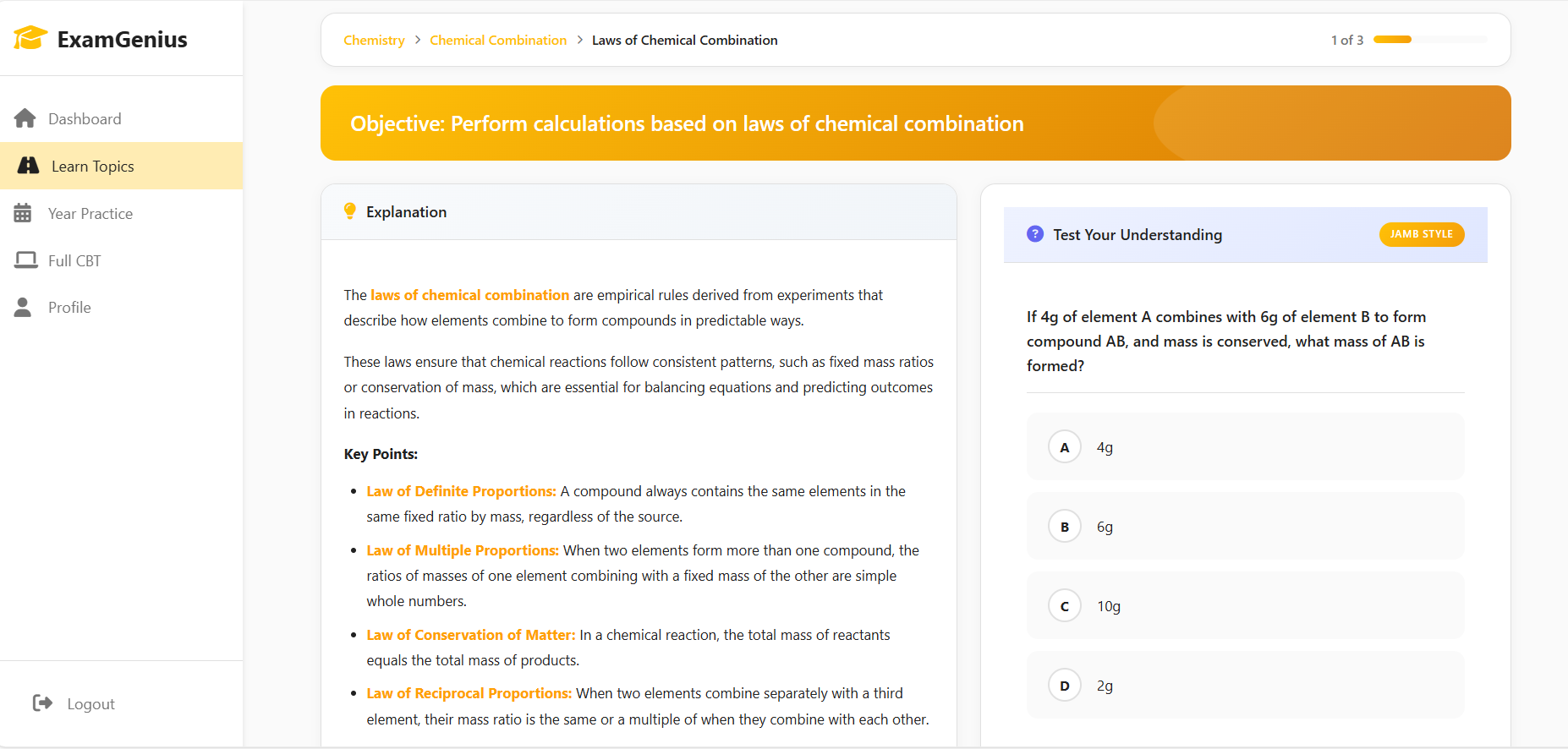 ExamGenius Guided Learning 2